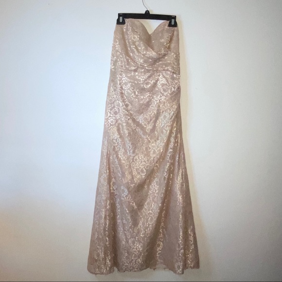 0409 NWOT David’s Bridal Strapless Gown - Picture 12 of 13